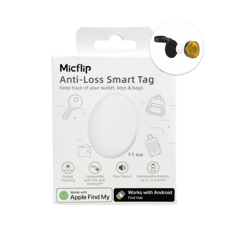 reflector smart tag rastreador antirrobo de bicicletas con tecnologia airtag