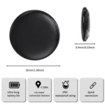 Rastreador Tag Negro Compatible con Apple Android - Detalle