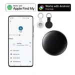 Pack Tag Negro + llavero para Apple Android - Detalle